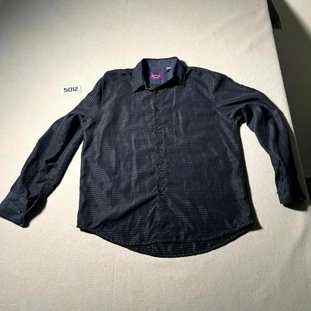 Bruno‎ New York Shirt Mens Medium Multicolor Plaid Collared Button Up Outdoor